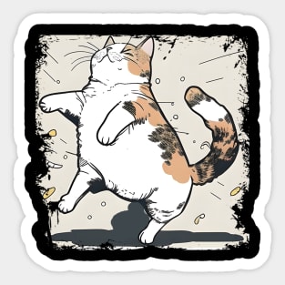 Cute Sleepy Cat - Funny Cats Sticker